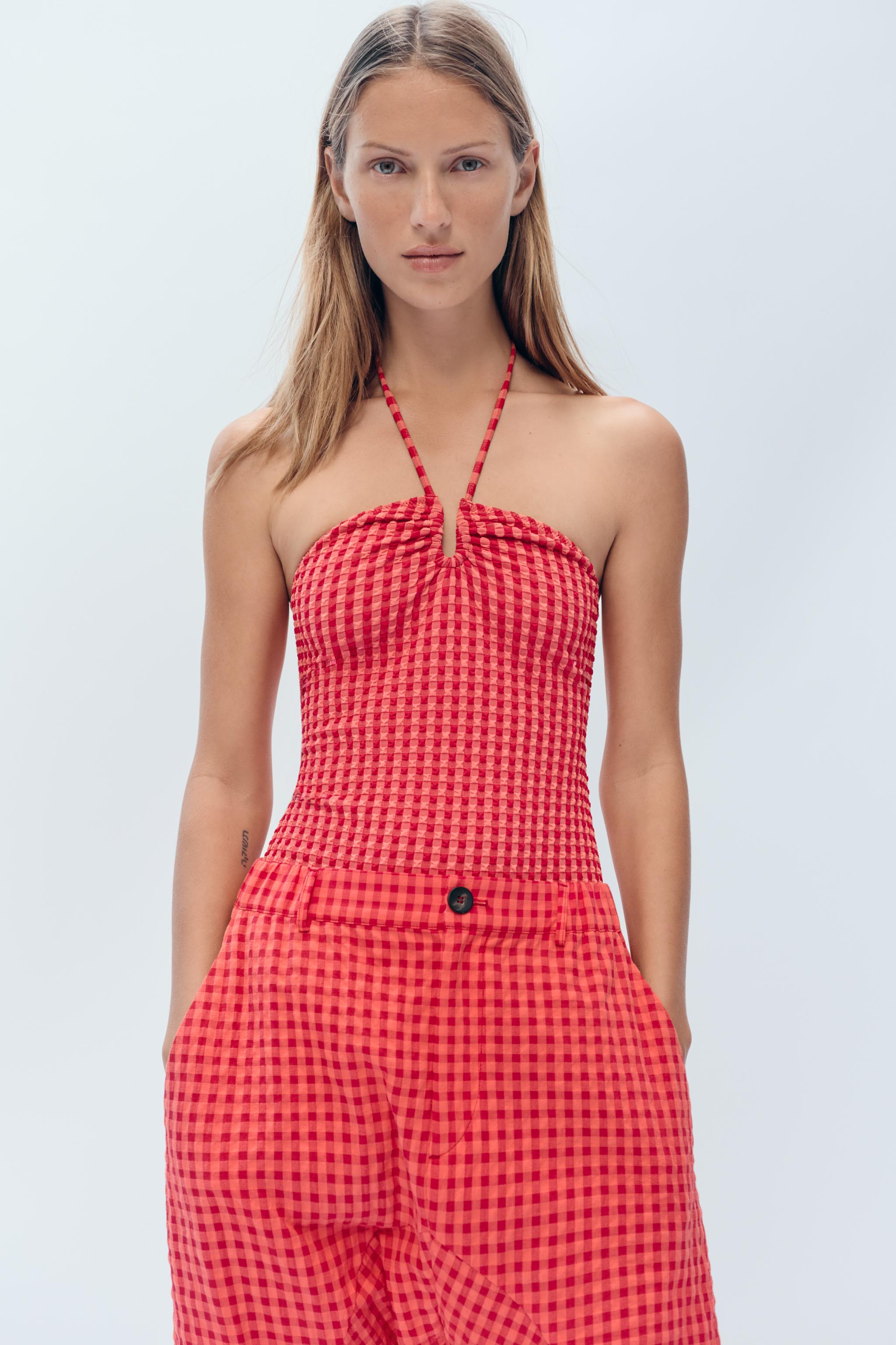 MAILLOT DE BAIN HALTER CARREAUX VICHY ÉDITION LIMITÉE